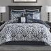 House of Hampton® Tess Jacquard Medallion 8 Piece Comforter Set /Polyfill/Microfiber/Satin in Gray | Wayfair FC5A39122092403585FF3ED50A26A118