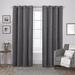 House of Hampton® Cambra Velvet Solid Semi-Sheer Grommet Curtain Panels Velvet in Brown | 108 H in | Wayfair HOHM6885 41505853