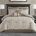 Madison Park Odette Jacquard Medallion 8 Piece Comforter Set /Polyfill/Microfiber/Satin in White | King Comforter + 7 Additional Pieces | Wayfair