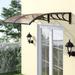 Arlmont & Co. Mcombo 40"X78" Window Awning Outdoor Polycarbonate Front Door Patio Cover Garden Canopy | 11 H x 40 W x 78 D in | Wayfair