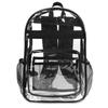 J World Sposac Clear Transparent Backpack, Black