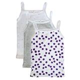 Feathers Girls Mod Print Undershirts, 3-Pack, Sizes 4-18