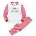 JANDELChildren Clothing Christmas Family Parent-child Suit Printing Home Service Cotton Soft Two-piece Pajamas, XL mom
