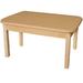 Wood Designs Rectangular Activity Table Laminate/Wood in Brown/White | 17" H x 48" L x 24" W | Wayfair HPL244816