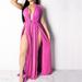 Sexy New Women Beach Cover Ups Swimwear Deep V Beach Maxi Wrap Long Dress Bikini Cover Up Sarong Kimono Kaftan Dress Beachwear