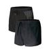 UKAP 2 Pack Mens Running Shorts with Liner Dry Fit Stretch Jogging Athletic Shorts Gym Training Workout Shorts with Zip Pocket