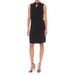 Nine West NEW Black Womens Size 10 Keyhole Blouson Jersey Sheath Dress