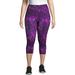 Just My Size Women's Plus Size Active Wicking Workout Capri Leggings