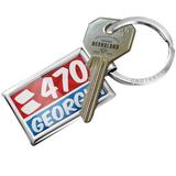 NEONBLOND Keychain 470 Georgia, red/blue