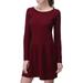 Richie House Women's Elegant Sweater Dress with Zipper Back RH2060-C-S