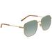 Gucci Green Gradient Hexagonal Ladies Sunglasses GG0396S 002 56