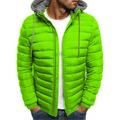 Hooded Down Jacket Winter Warm Hoodie Outwear Light Quality Packable Zipper Top Coat with Detachable Hat