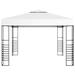 Arlmont & Co. Soffit Gazebo Outdoor Canopy Patio Pavilion Sun Shelter Party Tent Marquee Metal/Steel/Soft-top in White | Wayfair