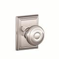 Schlage Georgian Single Cylinder Interior Knob Set (Exterior Portion Sold Separately) in Gray | 8.1 H x 4.4 W x 3.7 D in | Wayfair F59GEO625ADD