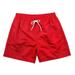 Fashionable Summer Swim Trunks for Men, Quick Dry Swim Shorts for Men, Swimwear, Bathing Suits, Swim Shorts with Various Colors & Designs, Quick Dry Nylon Shorts â€“ Red (Solid), X-Large