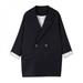 ZAVAREA Korean Slim Lapel Blazer Outwear Fashion Women casual Long Sleeve jacket with pocket Spring Autumn New