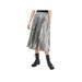 MICHAEL Michael Kors Womens Foil Pleated Pleated Skirt