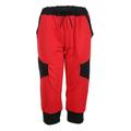 Lizxun Men Elastic Waist Pants, Knee Length Running Shorts, Drawstring Pants