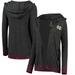 Mississippi State Bulldogs Colosseum Women's Steeplechase Open Hooded Tri-Blend Cardigan - Charcoal