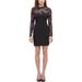 Guess Womens Knit Lace Cocktail Dress