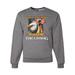 Honor the Fallen Thank the Living Respect Eagle Mens Independence Day Crewneck Graphic Sweatshirt, Heather Grey, Medium