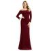 Ever-Pretty Womens Elegant Mermaid Formal Evening Dresses for Women 00805 Burgundy US16