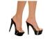 Women's 6" Plain Vamp Clear Vinyl Heels