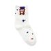 Jocestyle Fashion Sky Printed Cotton Socks Women Pile Heap Calf Length Socks (White)