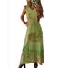 Women Boho Long Maxi Dress Summer Evening Cocktail Party Beach Sundress Kaftan Floral Gradient Maxi Dresses Boho Paisley Holiday Maxi Long Dress Beachwear