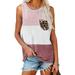 Plus Size Summer Crew Neck Tank Tops Women Sleeveless Shirt Casual Tank Tops