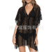 Women Chiffon Swimsuit Cover Up See Through Swimwear Front Open Bikini Beach Cardigan Top