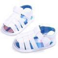 Baby Boys Sandals Hollow Soft Sole Toddler Crib Shoes Prewalker Sneakers Summer Beach