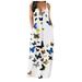 Hesxuno Womens Dresses Sleeveless Casual Sexy Vintage Floral Summer Boho Bodycon Long Dress Plus Size Sundresses