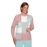 Alfred Dunner Womens Plus-Size Cozy Colorblock Chenille Sweater
