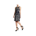 Marina Lavish Sheered A-Line Dress in Navy, Size 10