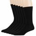Mens Cotton Everyday Soft Cushioned Crew Socks, 6-Pack