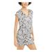 Bar III Womens V Neck Mini Cocktail Dress