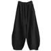 Women Cotton Linen Bloomers LoungePants Long Baggy Sports Dance Harem Pants Ladies Loose Yoga Baggy Casual Pilates Pants