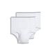 Jockey Mens Underwear Big Man Pouch Brief - 2 Pack, White, 4XL