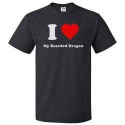 I Love My Bearded Dragon T shirt I Heart My Bearded Dragon Tee Gift