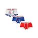 CVLIFE Comfy Stars Stripes Print Cotton Underwear 3 Packs for Men Loose Soft Boxer Shorts