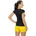 Alo Yoga Women's Mesh Back Short Sleeve Tee Athletic Top Gym Exercise Shirt