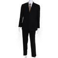 Pre-ownedPal Zileri Mens Two Button Wool Blazer Pants Suit Black Size 52R