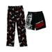 Scarface Tony Montana Mens Pants and Boxer Shorts Adult Sleepwear Bottoms Set, Black/Red, Size: Medium