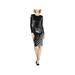 MICHAEL Michael Kors Womens Velvet Crew Neck Party Dress