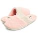 Women's Super Soft French Terry Upper/Insole Closed Toe Clog Slipper W/Felt Collar Trim Slipper W/ Memory Foam (M, Pink-346)