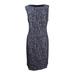 Kasper Women's Metallic Jacquard Sheath Dress