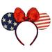 Disney Parks Minnie Mouse Americana Ear Headband New with Tags