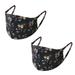 PRO MC 2Pcs unisex face masks Flower Floral Print Protect Reusable Comfy Washable Made In USA