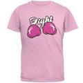 Cartoon Hands Fight Pink Fist Cancer Ribbon Mens T Shirt Light Pink 2XL